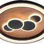 Paul Neuhaus LED-Deckenleuchte Eliza, Holz-Natur, Ø 60 cm, runde Deckenlampe mit Holz und LED Ringen.
