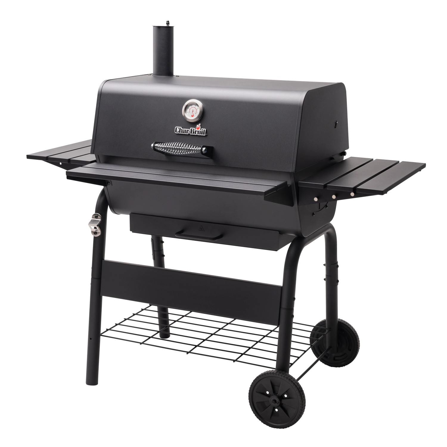Char-Broil Holzkohlegrill Charcoal L mit Ablageflächen, Thermometer und verstellbarem Kohlerost.