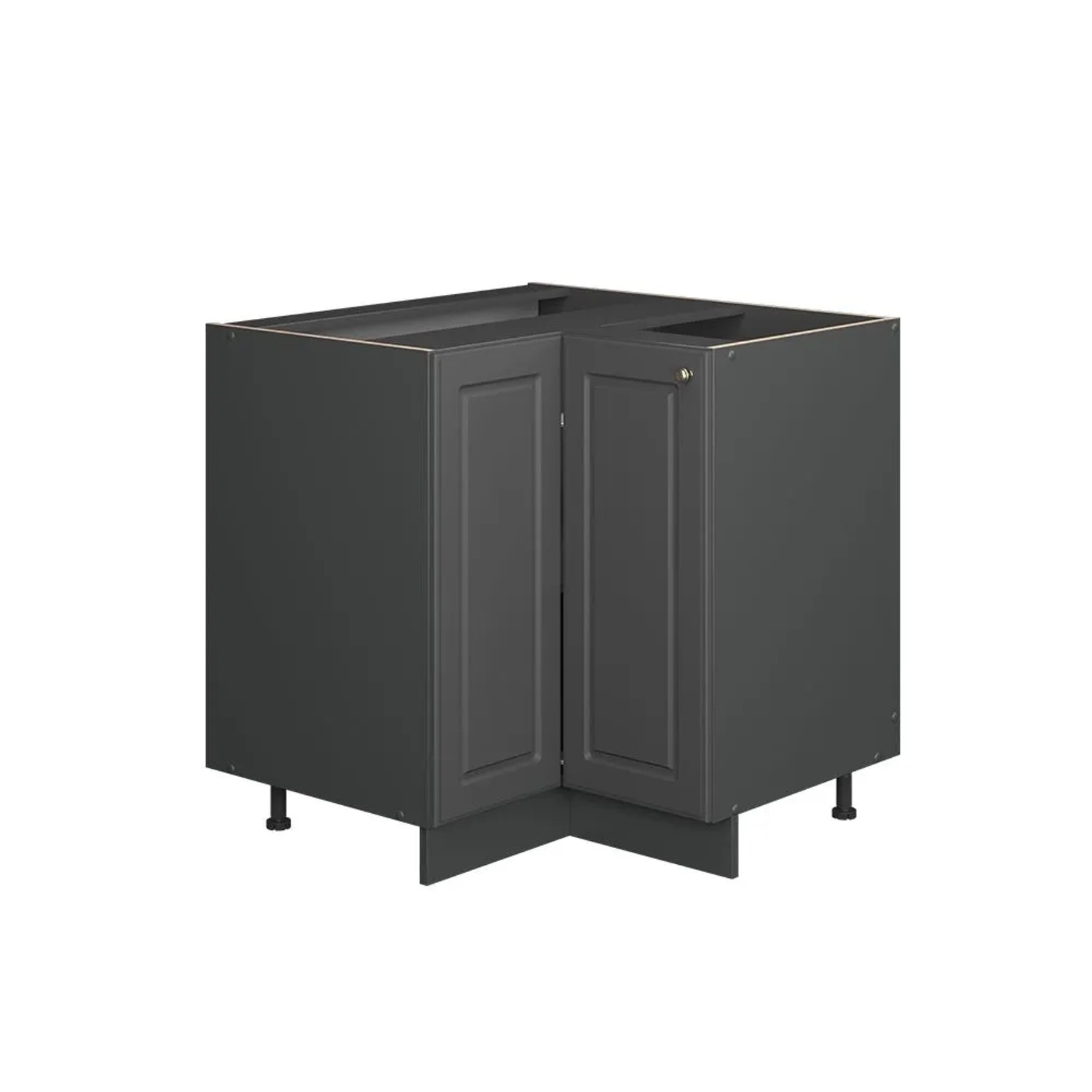 Vicco Eckunterschrank Fame-Line Anthrazit-Gold Landhaus 81 x 82 ohne Arbeitsplatte Art Nr 56825