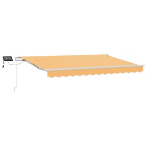 vidaXL Ausziehbare Markise Sand 400 x 300 cm Stoff und Aluminium 3426028