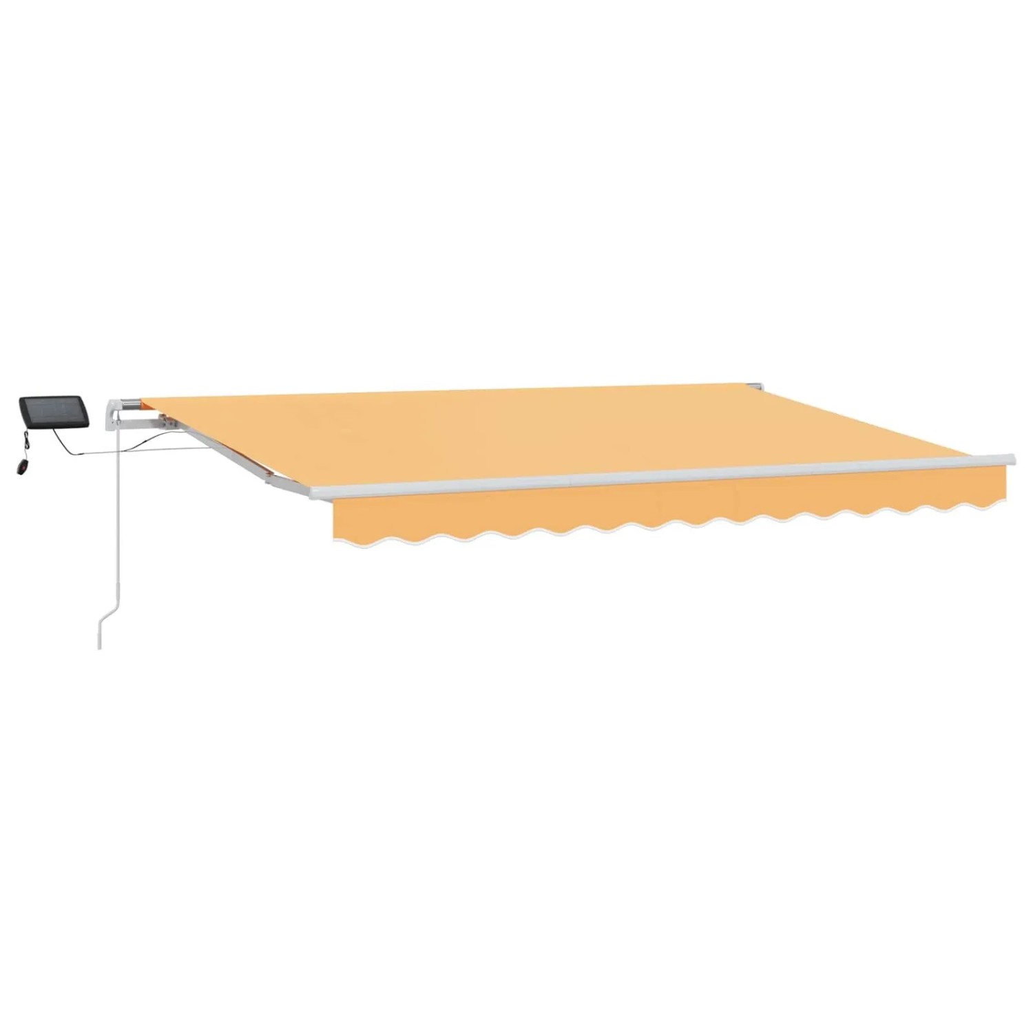 vidaXL Ausziehbare Markise Sand 400 x 300 cm Stoff und Aluminium 3426028