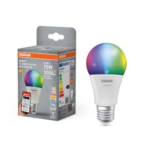 Osram LED-Leuchtmittel E27 Glühlampenform A75 RGB 9,5 W 1.055 lm 11,2 x 6 cm