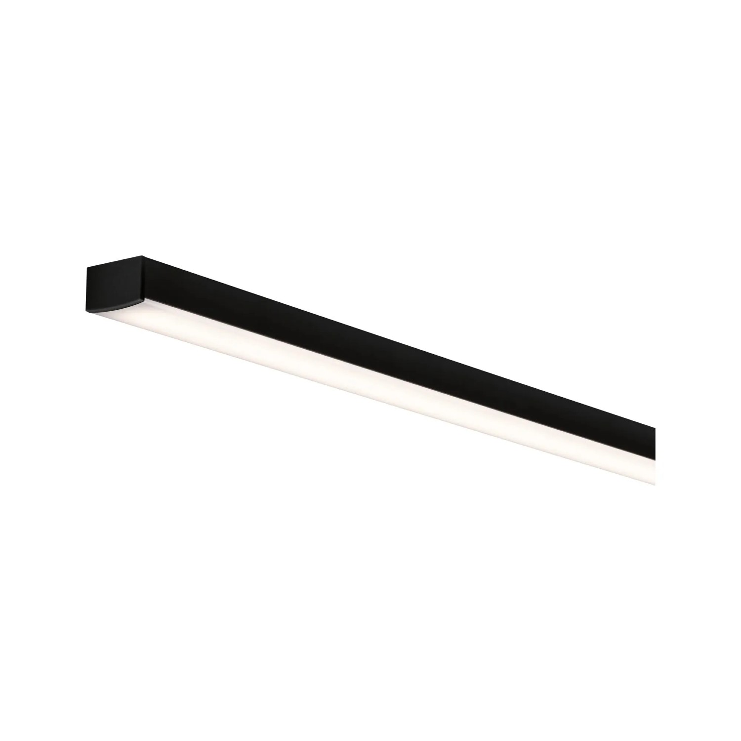 Paulmann Square Profil, 2 m, eloxiert, mit weißem Diffusor für LED-Streifen.