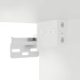 Weiße Montagehalterung mit Schrauben für den vidaXL Wandschrank. Detail der Wandbefestigung am Schrankelement.