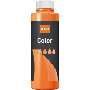 OBI Color Voll- und Abtönfarbe Aprikose, 500ml Flasche.