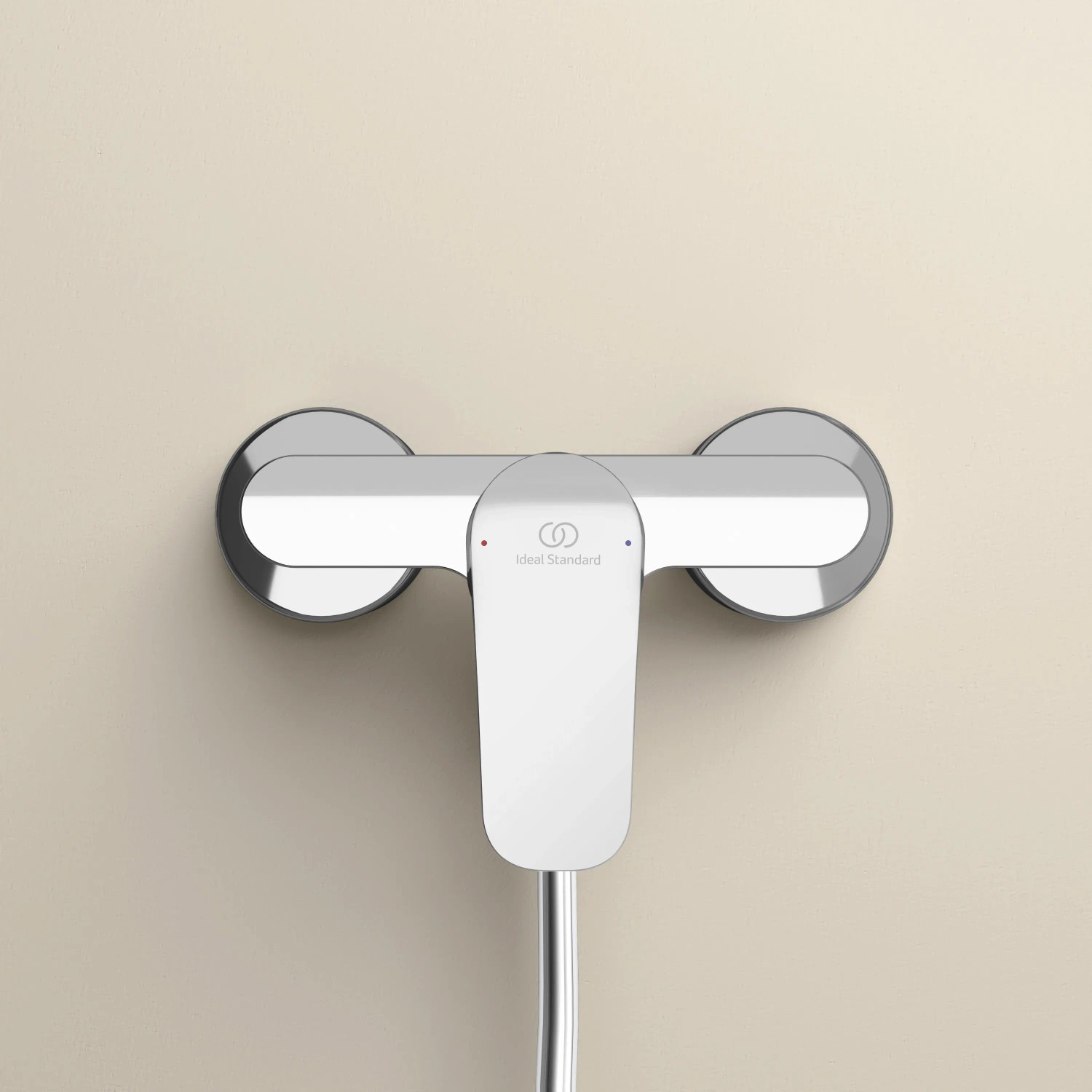 Ideal Standard Ceraflex Duscharmatur Aufputz, Chrom. Brausearmatur mit SmartShine Oberfläche.
