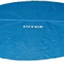 Blaue Intex Solarplane für Easy & Frame Pools, Ø 488 cm, zur Poolwassererwärmung.