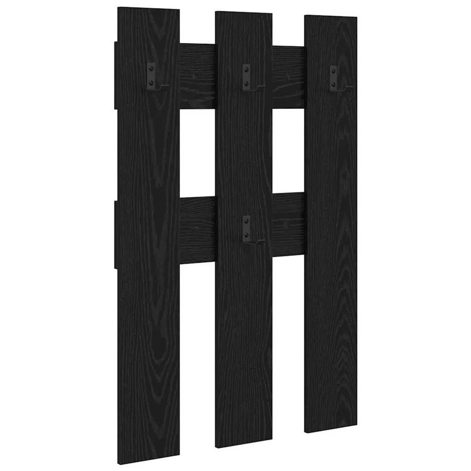 Thumbnail - vidaXL Wandmontierter Nachttisch Schwarz Eichen-Optik 65 x 3 x 100 cm 874500