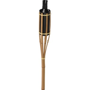 Gartenfackel aus Bambus, 120 cm hoch, in verschiedenen Farben erhältlich. Gartendekoration.