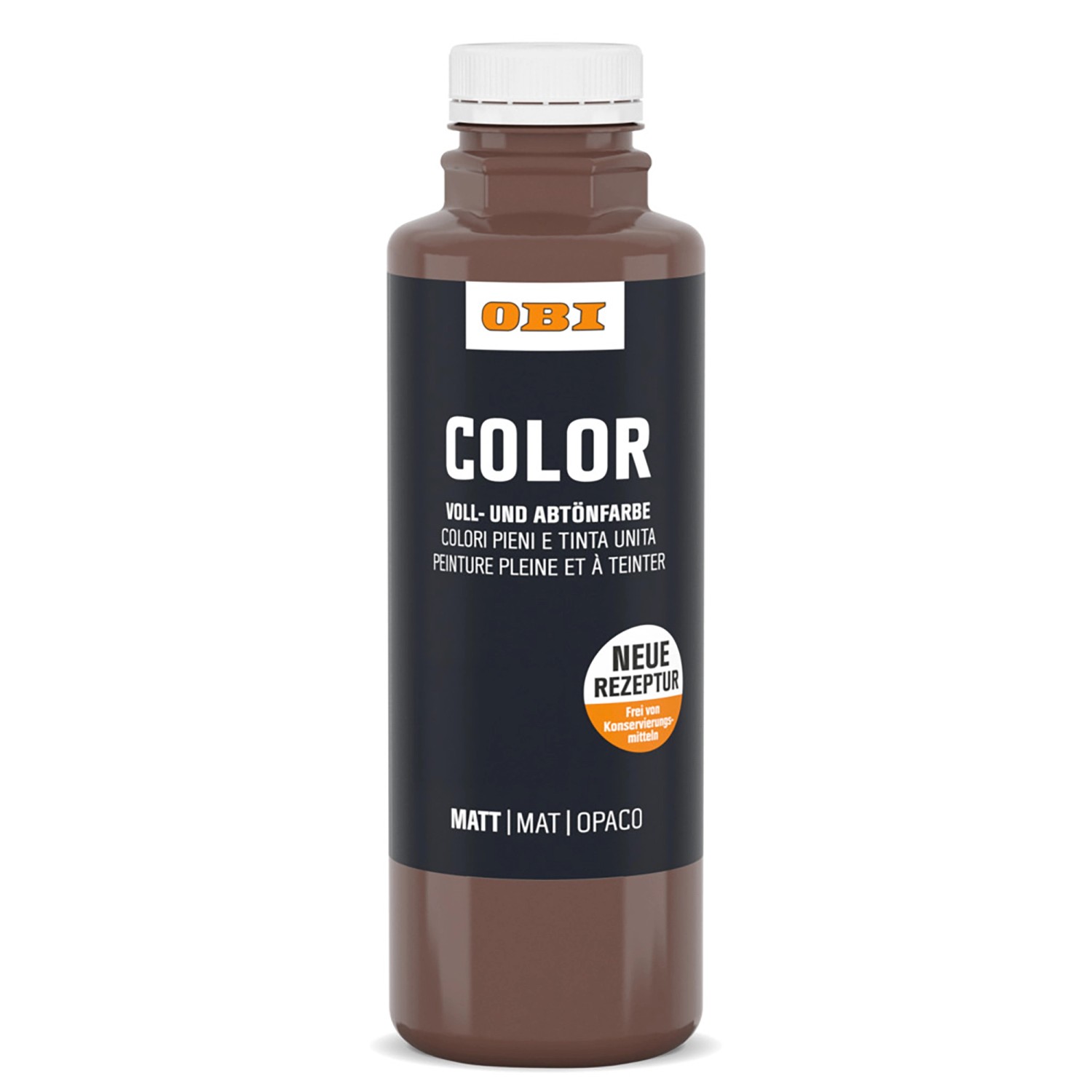 OBI Color Voll- und Abtönfarbe 500 ml Dunkelbraun