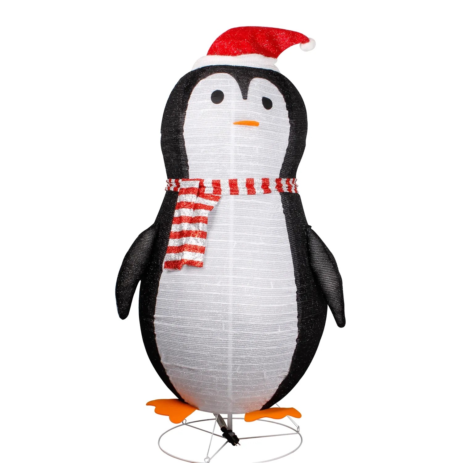 Mojawo XXL LED Pinguin Figur Weihnachtsmann 180CM 200 LEDs IP 44 Innen und Außen
