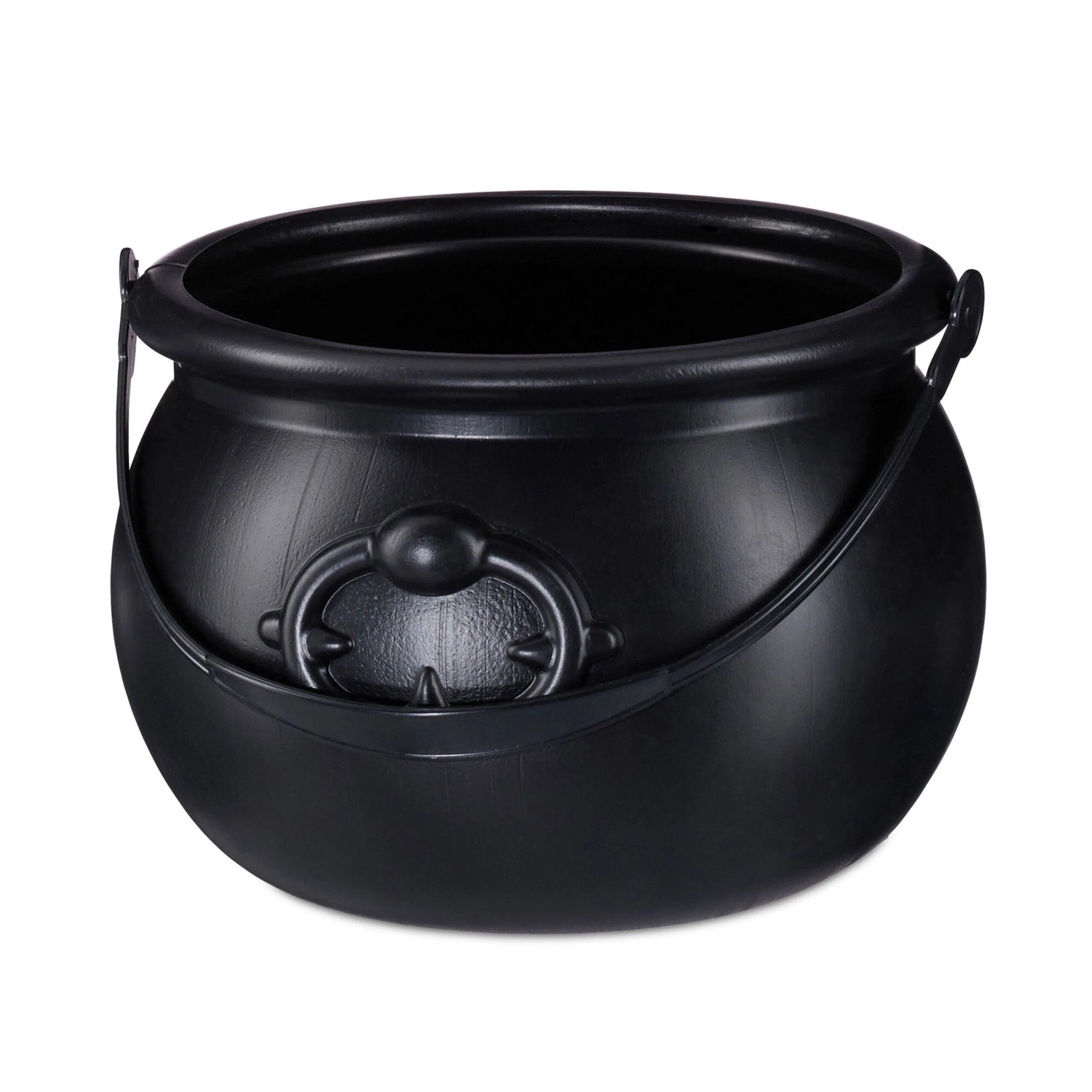Relaxdays Hexenkessel Kunststoff Schwarz Mit Henkel 13 cm x 19 cm 100 g