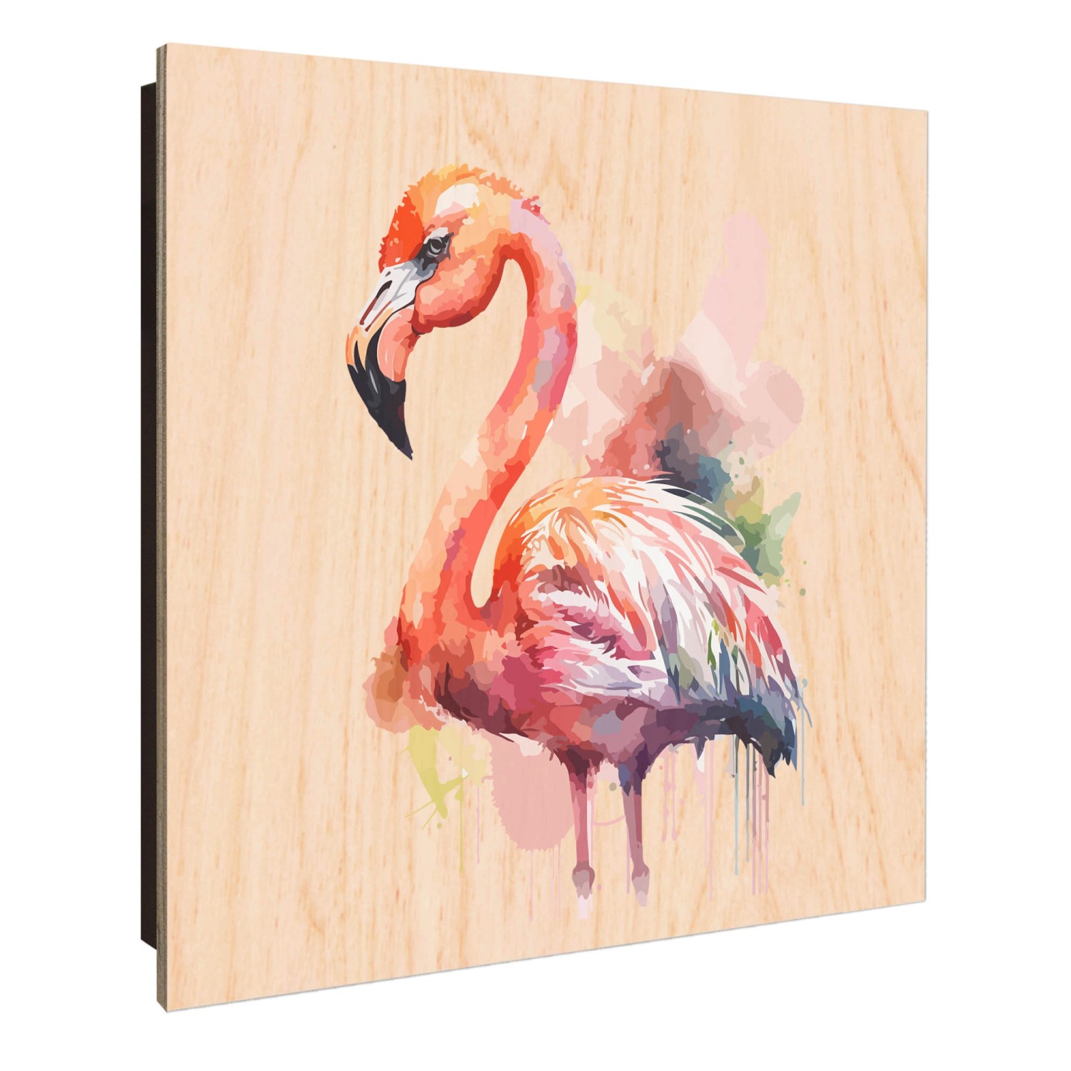 Banjado Großer Schlüsselkasten Holz 30x30cm Schwarz Scharnier Links 50 Hake günstig online kaufen