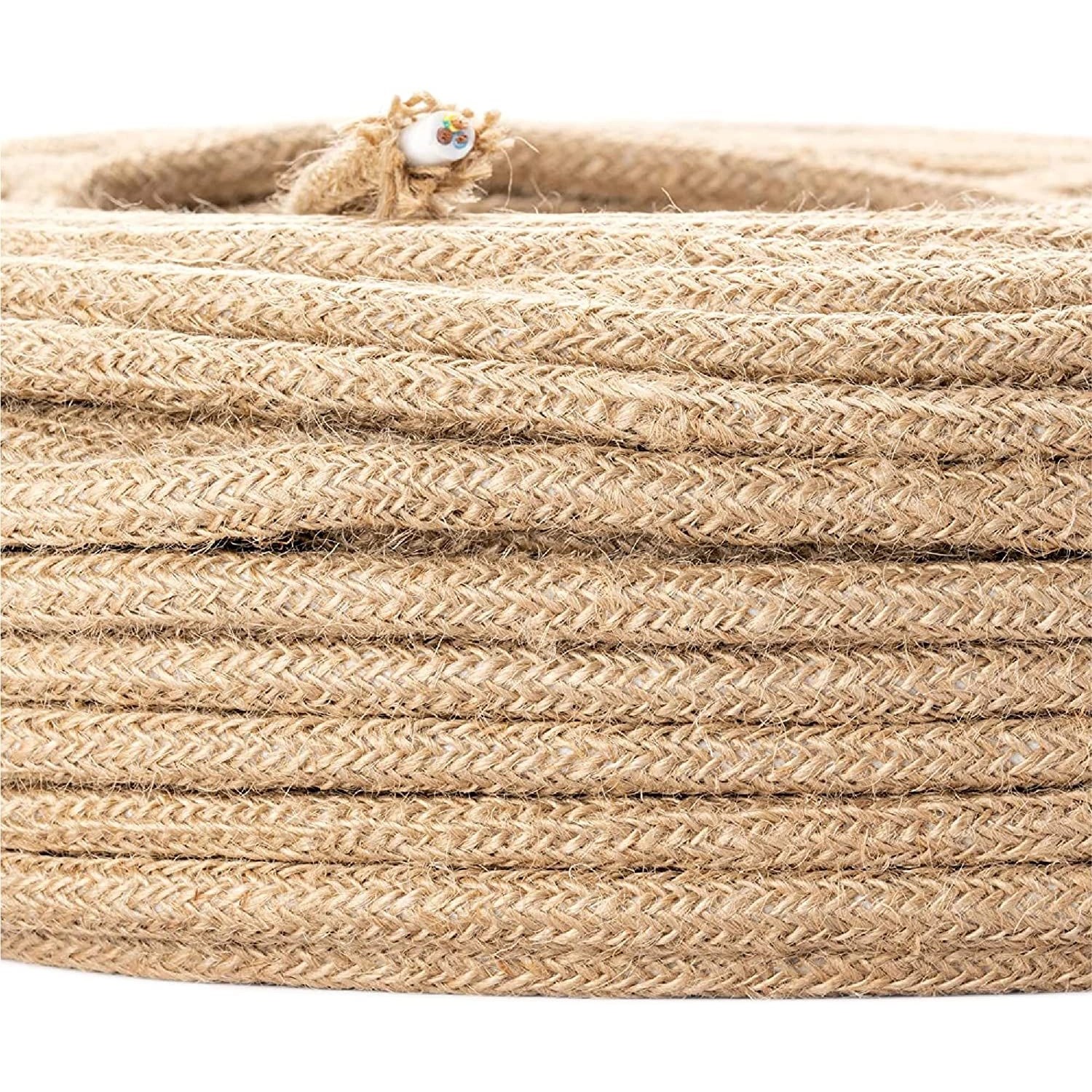 Orion Lightstyle Lampen Textilkabel 3 Adrig Leinen Jute Meterware