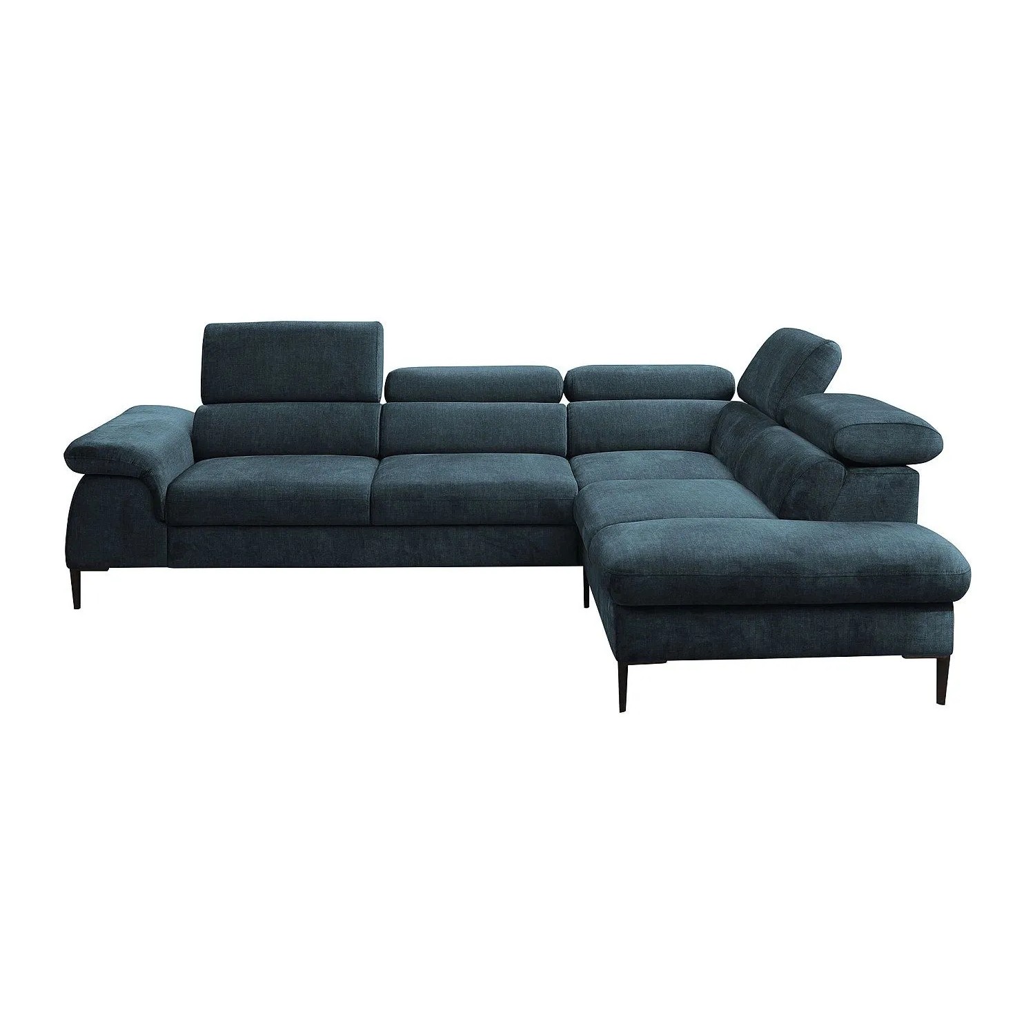 Vente-unique Schlafsofa Sepina Marineblau 280 cm