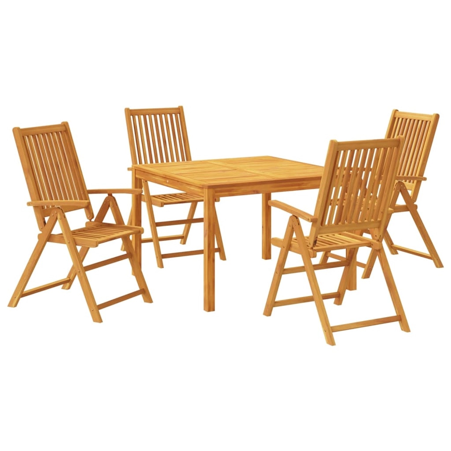 vidaXL 5-Tlg Garten-Essgruppe Massivholz Akazie 3295256 günstig online kaufen