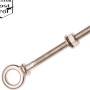 Conacord Augbolzen aus V4A-Stahl, 6 mm x 85 mm, mit Mutter und Gewinde.