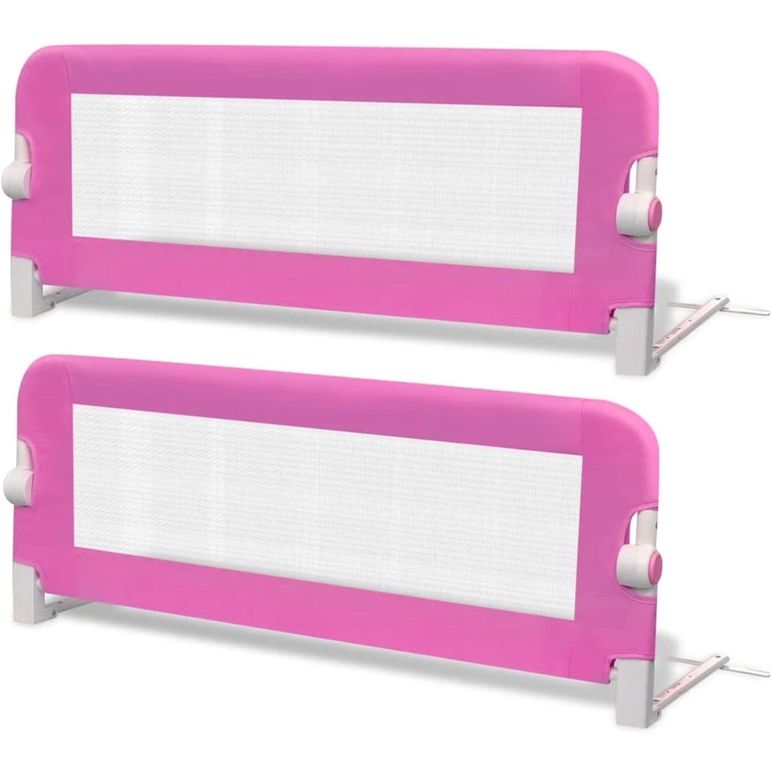 Thumbnail - vidaXL Kleinkind Bettschutzgitter 2 Stk Rosa 102x42 Cm 612009