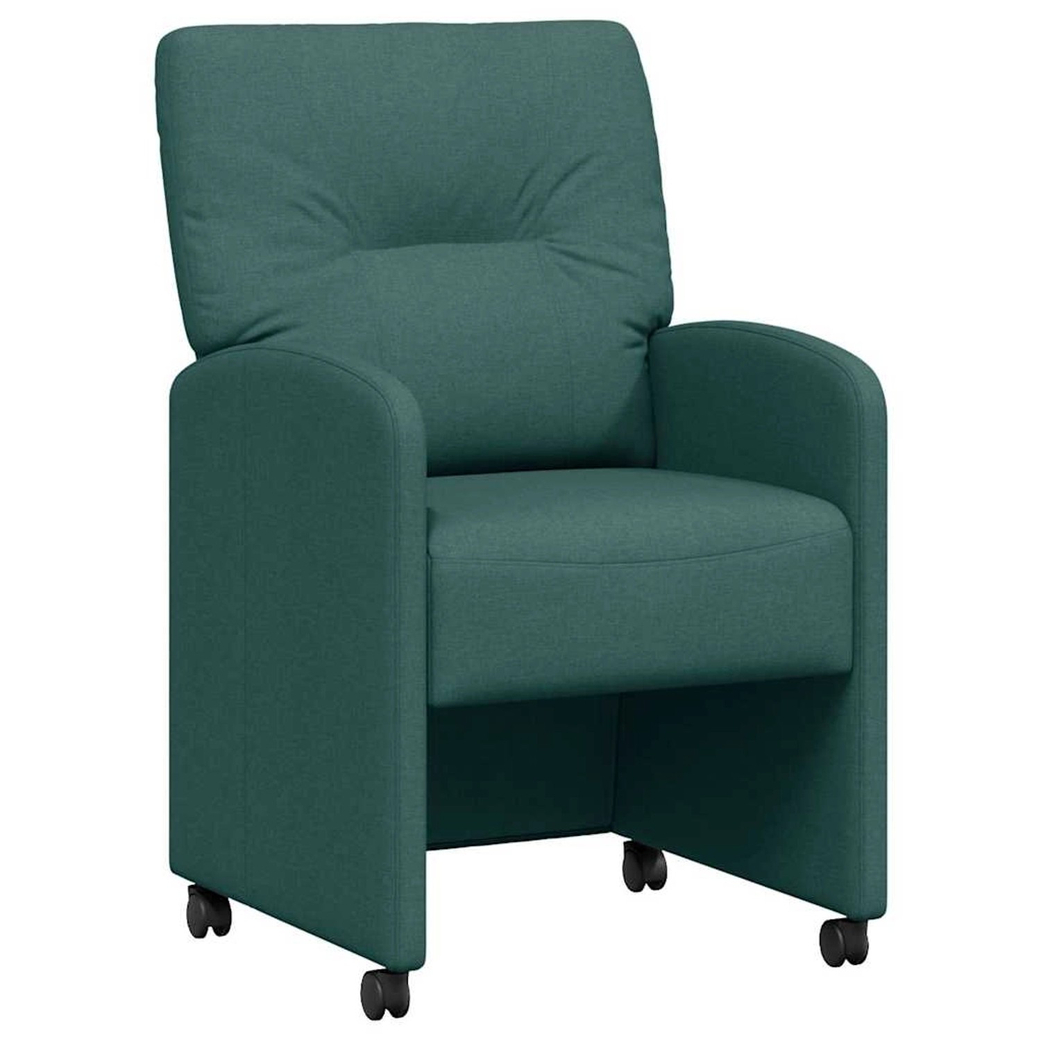 vidaXL Esszimmerstühle mit Rollen 2 Stk Dunkelgrün 57 x 67 x 95 cm 42017852 günstig online kaufen
