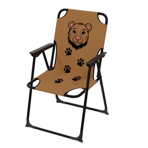 Mojawo Kinder Campingstuhl mit Löwenmotiv, ideal für Outdoor und Garten.