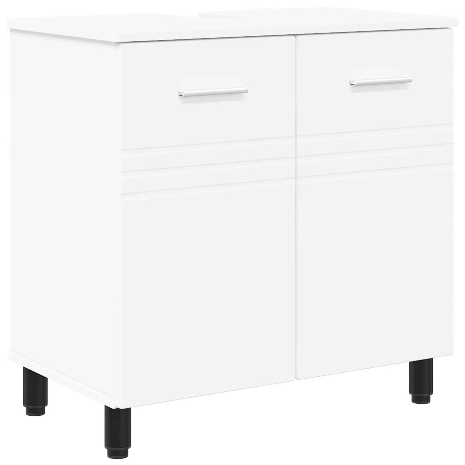 vidaXL Waschtisch Weiß 60 x 35 x 60 cm Holzwerkstoff 889405