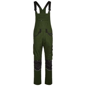 Hans Schäfer Ares Arbeitslatzhose in Oliv-Schwarz, Größe 50. Workwear mit vielen Taschen.