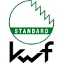 KWF Standard Logo für Halder Spaltaxt mit Keilstegen und Hickorystiel