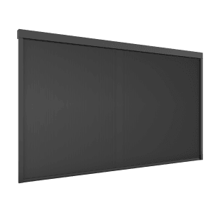 Ximax Seitenmarkise, 400 cm, Dunkelgrau. Aluminium Pergola für Wind- und Sichtschutz.