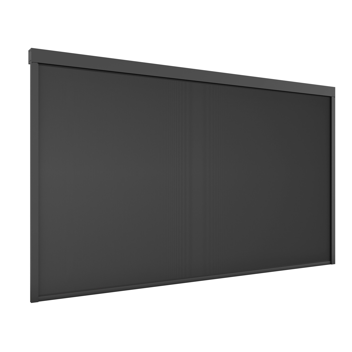 Ximax Seitenmarkise, 400 cm, Dunkelgrau. Aluminium Pergola für Wind- und Sichtschutz.