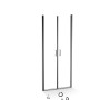 baliv Dusch-Pendeltür DUK-90.61P, 90cm, Chrom, für Eckdusche & Nische