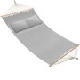 Tectake Hängematte Eden Mit Spreitzstäben  Für 2 Personen Strapazierfähiger Stoff  325 x 150 x 2 50 cm Hellgrau