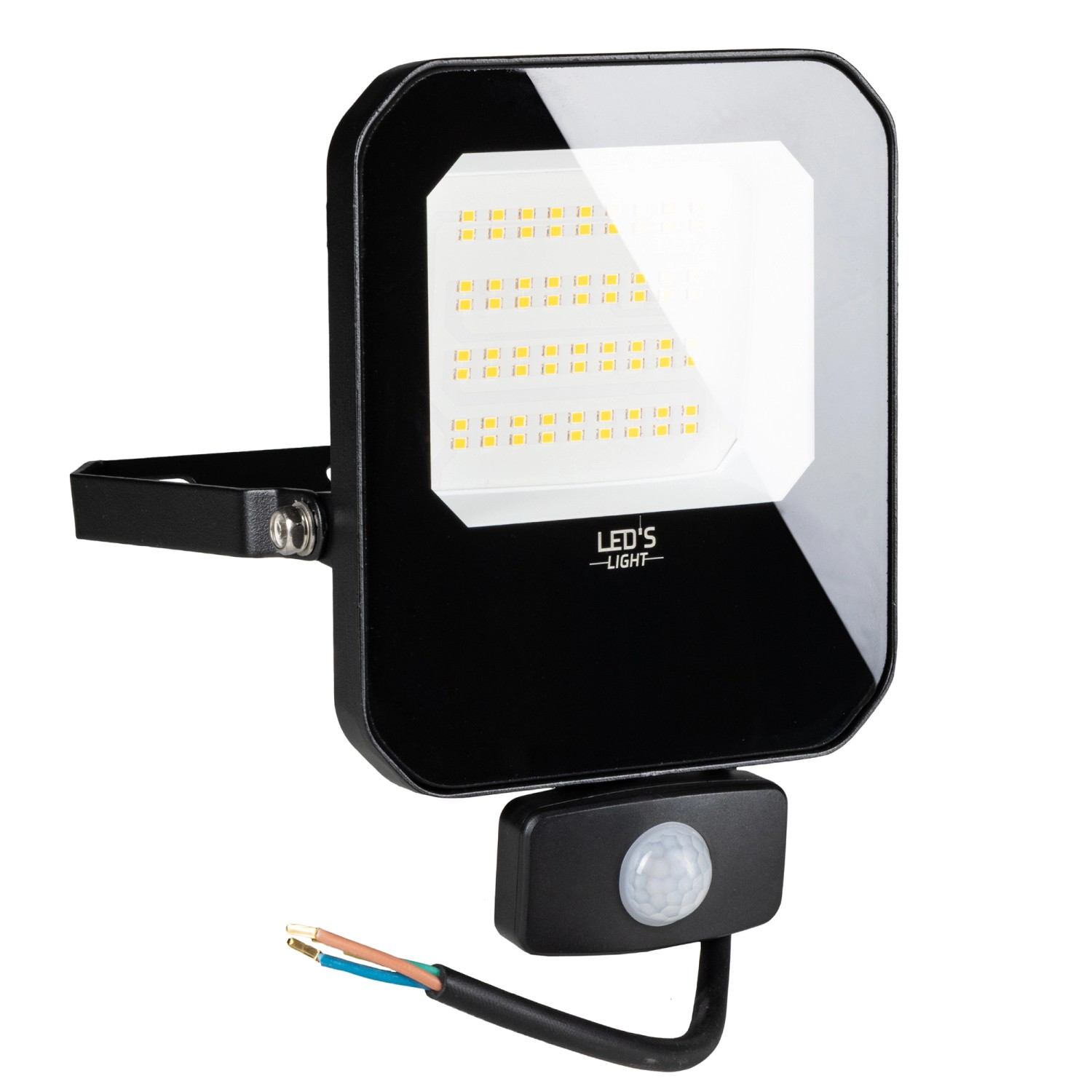 LED's light LED Wandstrahler 30W 4200lm 4000K IP65 IK05 Schwarz Sensor günstig online kaufen