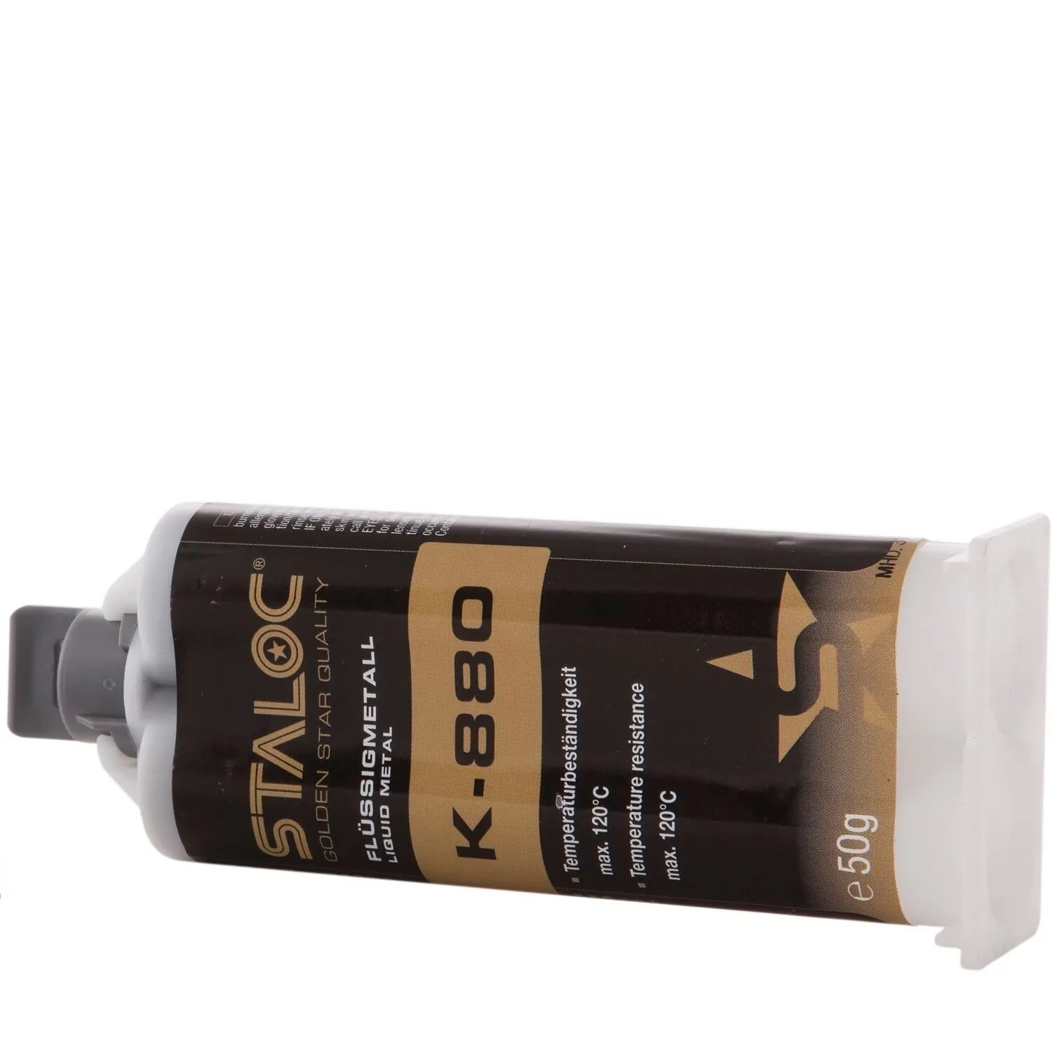 Staloc Metallkleber K-880 Flüssigmetall Grau 50 ml ohne Mischer