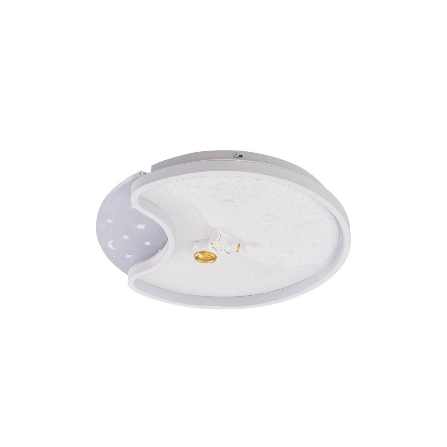 Lindby LED Deckenleuchte Kosmo 10030586 für Kinder Junges Wohnen in Weiß 1- günstig online kaufen