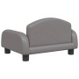 vidaXL Hundebett Grau 50x40x30 cm Kunstleder 171979_5
