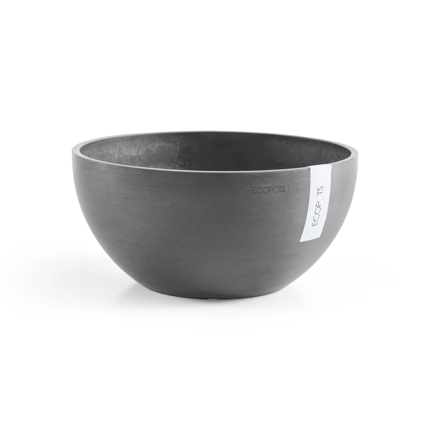 Ecopots Pflanzschale Brussels Grau 25 cm günstig online kaufen