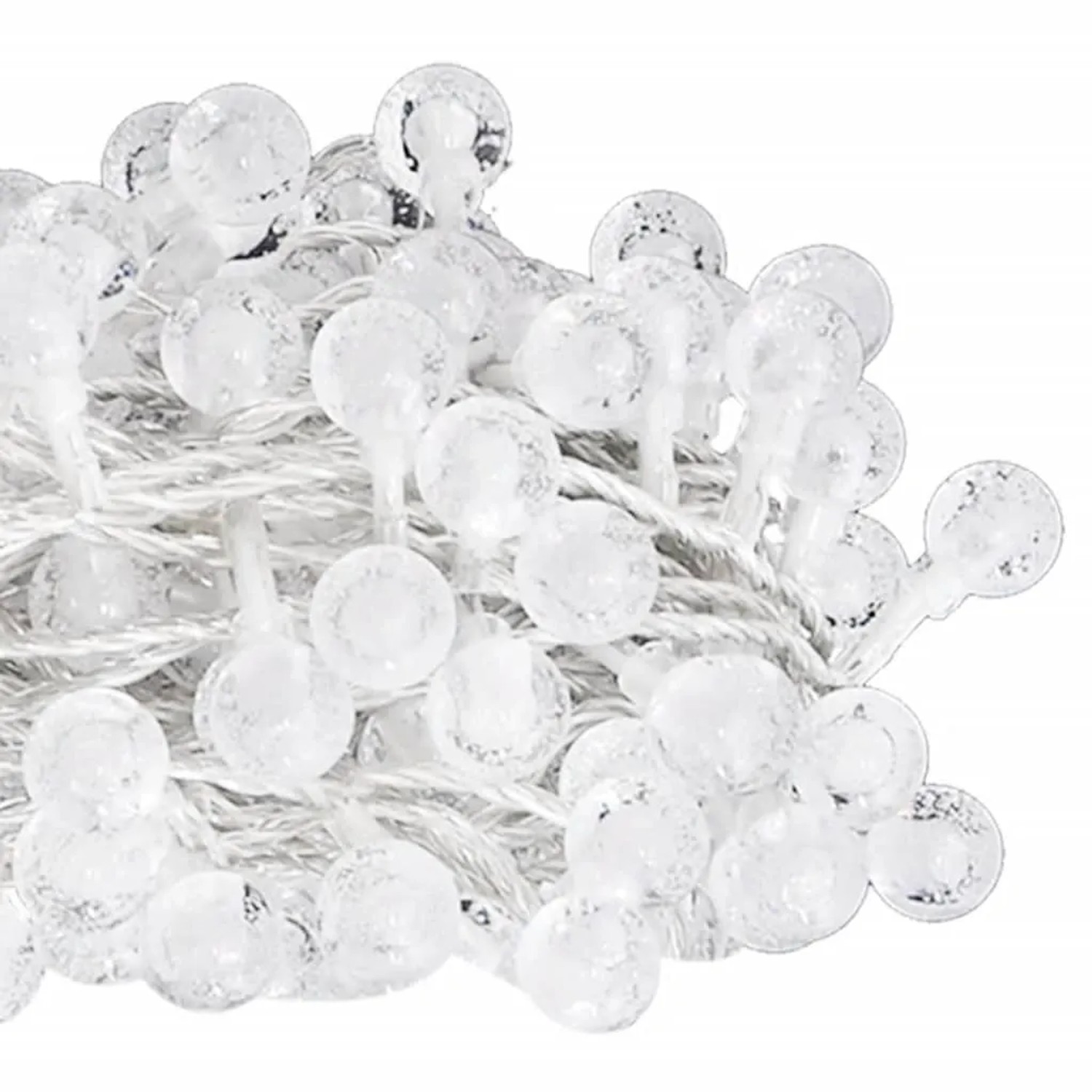 vidaXL Lichterkette Kugeln 40 m 400 LED Kaltweiß 8 Funktionen 328815