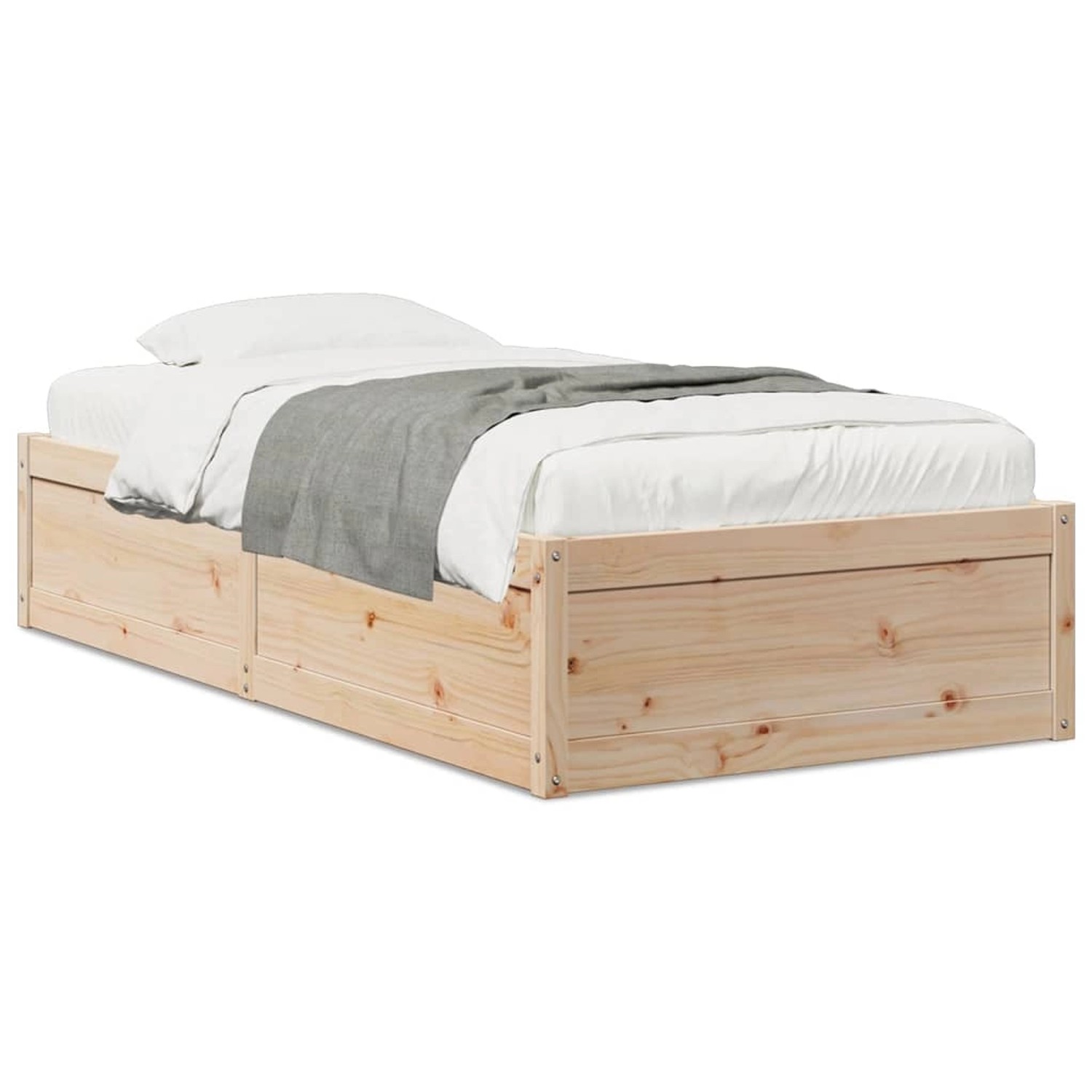 vidaXL Massivholzbett ohne Matratze 90x190 cm Kiefernholz 846843 günstig online kaufen