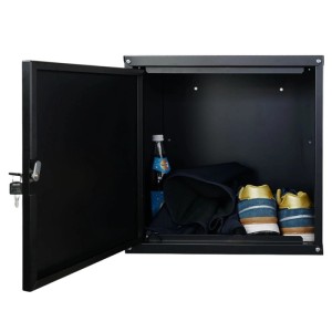 PROREGAL Mega Deal 6x Schließfachwürfel Cubic XL HxBxT 45 x 45 x 45 cm Schwarz