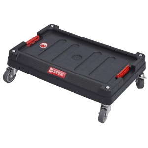 PROREGAL QBRICK Transportroller Two, schwarz, mit 4 Lenkrollen, Traglast 100kg.