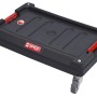 PROREGAL QBRICK Transportroller Two, schwarz, mit 4 Lenkrollen, Traglast 100kg.