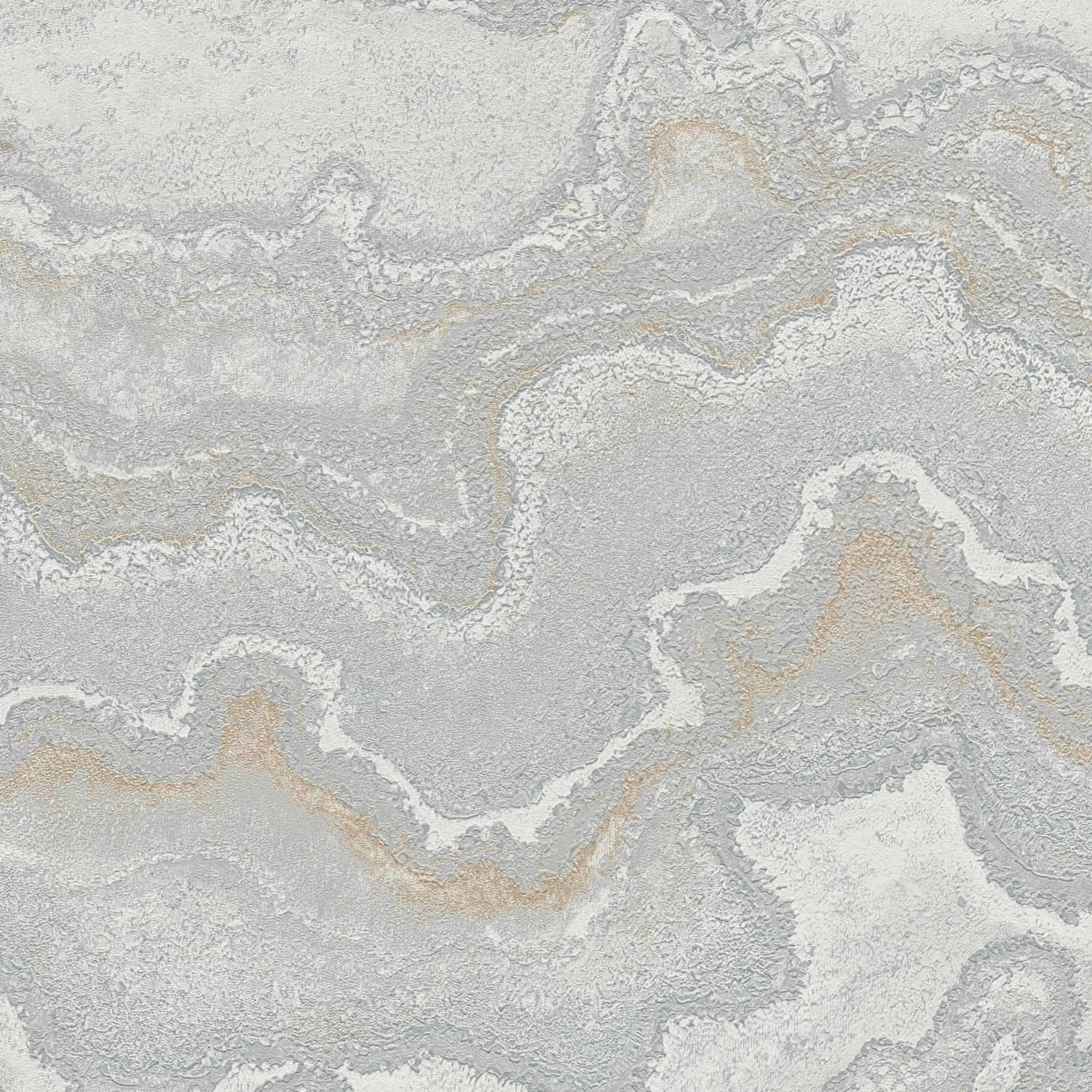 PROFHOME 396595-GU Grafik Tapete Marmoroptik Metallic Grau Silber Gold 0,53 günstig online kaufen