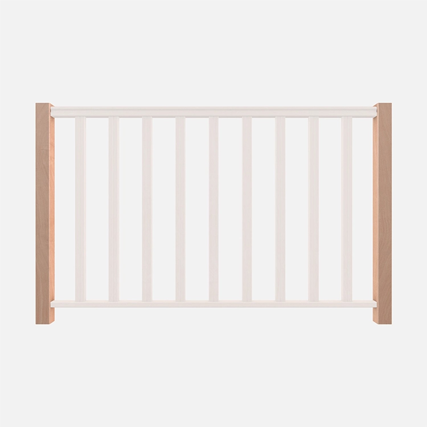 Kordo Endpfosten aus Buche Hecto für Treppengeländer, unbehandeltes Holz.