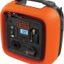 Black+Decker Luftpumpe ASI400 mit 12V Anschluss, tragbarer Kompressor in Orange und Schwarz.