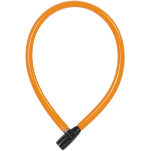 Orangefarbenes Abus Kabelschloss SC Lock 0206 für Fahrräder.