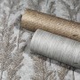 Marburg Vliestapete Natural Opulence Floral Silber: Rollen mit floralem Muster.