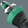 Detailaufnahme des Wera Bit-Handhalters 60 RA-R 1 mit Pfeilen, die die Drehrichtung anzeigen.