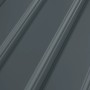 Detailansicht: Graues Metalldach des Hattoro S100 Gerätehauses.