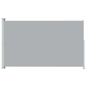 Ausziehbare, graue furnicato Seitenmarkise 200x300 cm für Terrasse & Balkon.