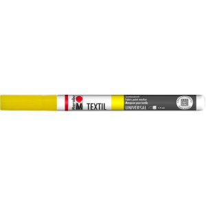 Marabu Textil-Painter in Zitronengelb, 1-2 mm Spitze, für Stoffmalerei.